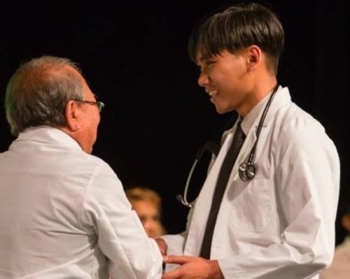 "Billie," Medical student from the Commonwealth of the Norhern Mariana Islands receiving his Medical degree from the University of Hawai'i, Manoa.