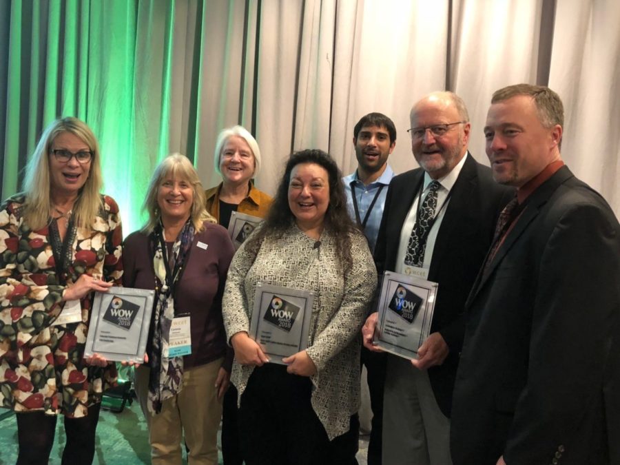 Winners of the WCET Outstanding Work (WOW) Award at WCET’s 30th Annual Meeting in October 2018.