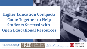 Higher Education Compacts Come Together to Help Students Succeed with Open Educational Resources graphic