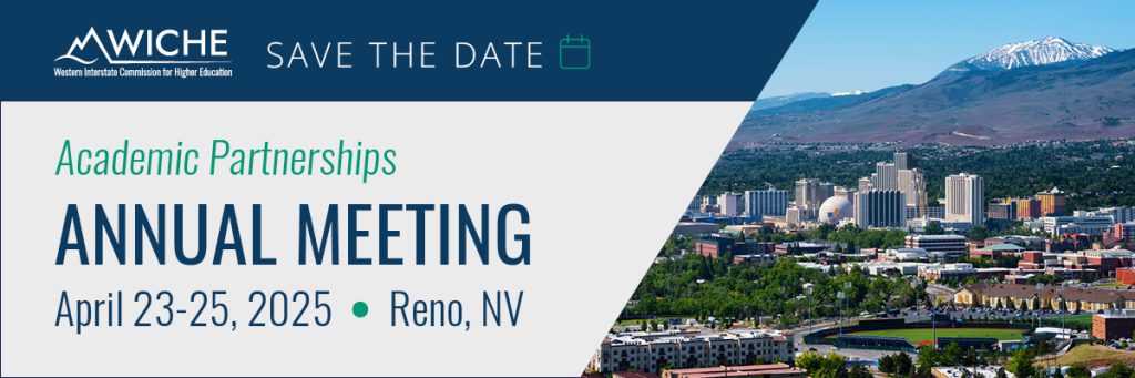 Save the date: Academic Partnerships Annual Meeting, April 23-25, 2025 in Reno, NV